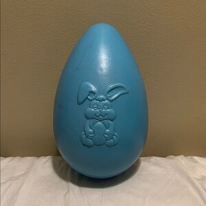 Giant Blue Bunny Embossed Decorative Egg